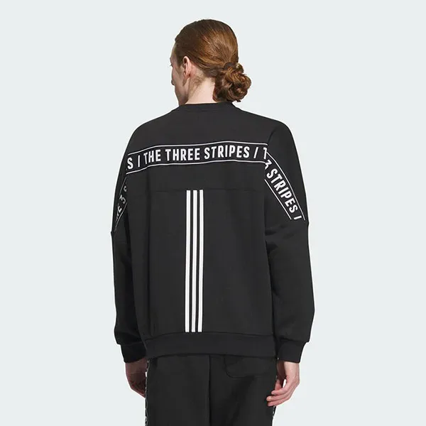 Áo Nỉ Sweater Adidas Word FL Crew IK7359 Màu Đen Size S - Thời trang - Vua Hàng Hiệu