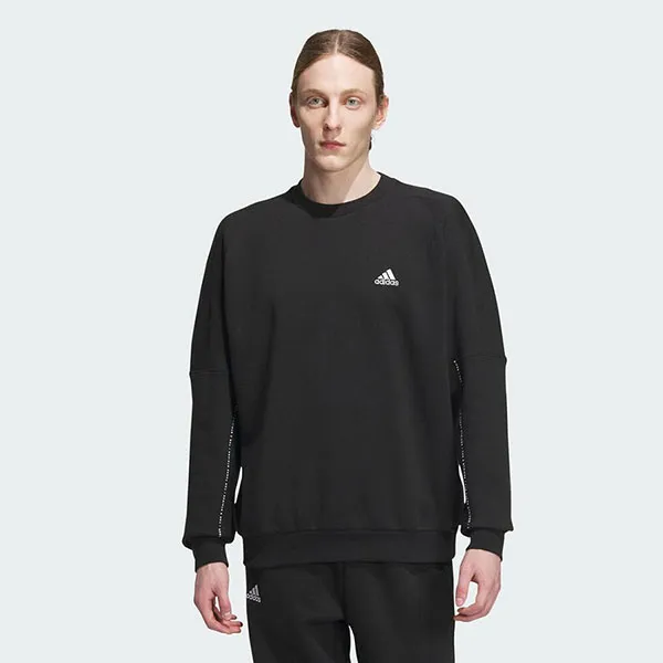 Áo Nỉ Sweater Adidas Word FL Crew IK7359 Màu Đen Size S - Thời trang - Vua Hàng Hiệu