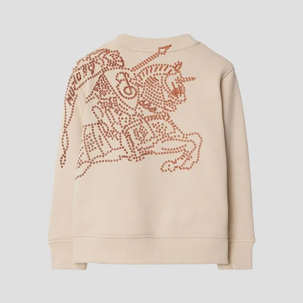 Áo Nỉ Sweater Burberry With Logo Embroidered 8096164 KB5 MATHEW B8620 Màu Be
