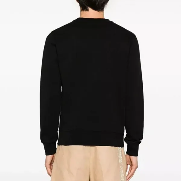Áo Nỉ Sweater Maison Kitsuné Black With Logo Embroidered LM00301 KM0001 Màu Đen Size S