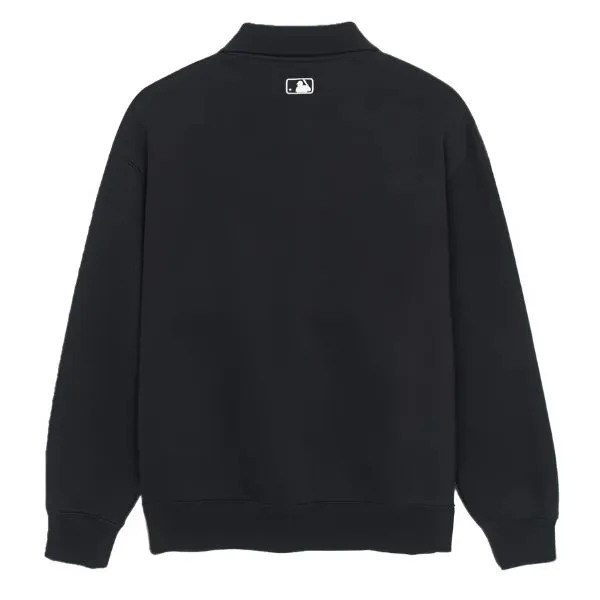 Áo Nỉ Sweater MLB Basic Small Logo Half Zip Sweatshirt New York Yankees 3AMTB0546-50BKS Màu Đen Size S - Thời trang - Vua Hàng Hiệu