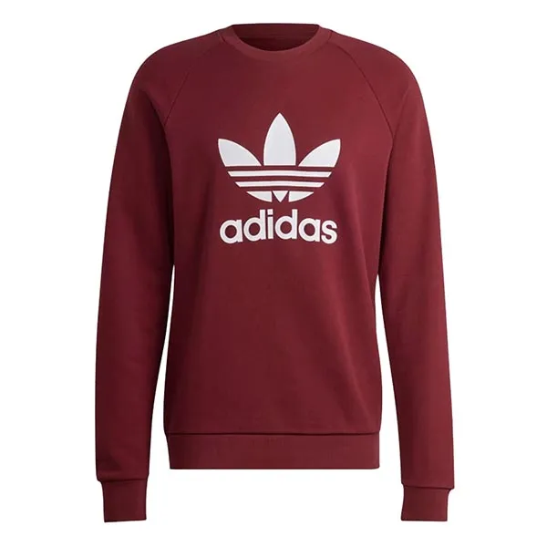 Áo Nỉ Sweater Nam Adidas Adicolor Classics Trefoil Crewneck IA4856 Màu Đỏ Size XL - Thời trang - Vua Hàng Hiệu