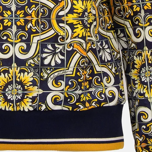 Áo Nỉ Sweater Nam Dolce & Gabbana D&G Sweatshirt G9OW6T FI7VP Màu Đen Vàng Size 46