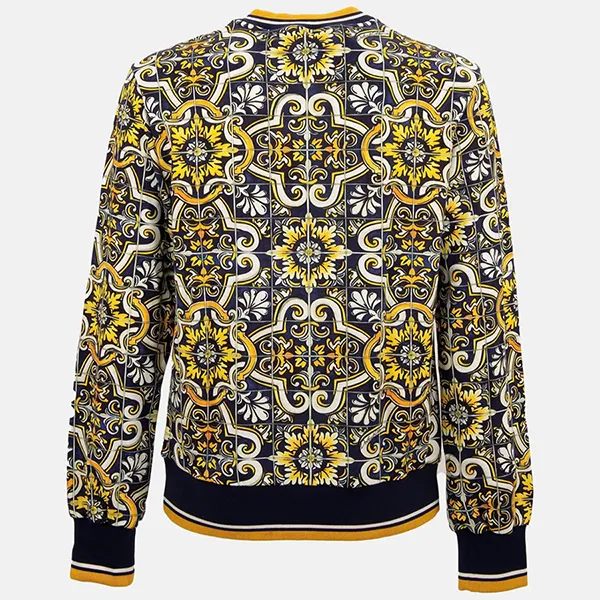 Áo Nỉ Sweater Nam Dolce & Gabbana D&G Sweatshirt G9OW6T FI7VP Màu Đen Vàng Size 46