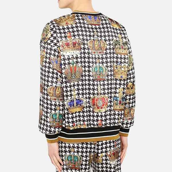 Áo Nỉ Sweater Nam Dolce & Gabbana D&G Sweatshirt G9QF3T HSMI0 Màu Đen Trắng Size S