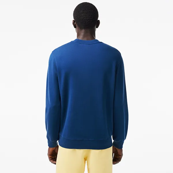 Áo Nỉ Sweater Nam Lacoste Ombré Print Fleece Sweatshirt SH7504 HBM Màu Xanh Blue Size 4