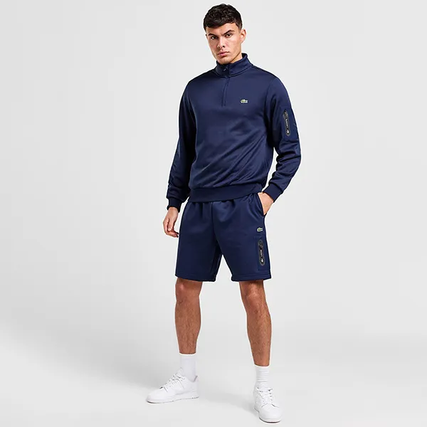 Áo Nỉ Sweater Nam Lacoste Poly Pocket 1/2 Zip Sweatshirt Màu Xanh Navy Size 3 - Thời trang - Vua Hàng Hiệu