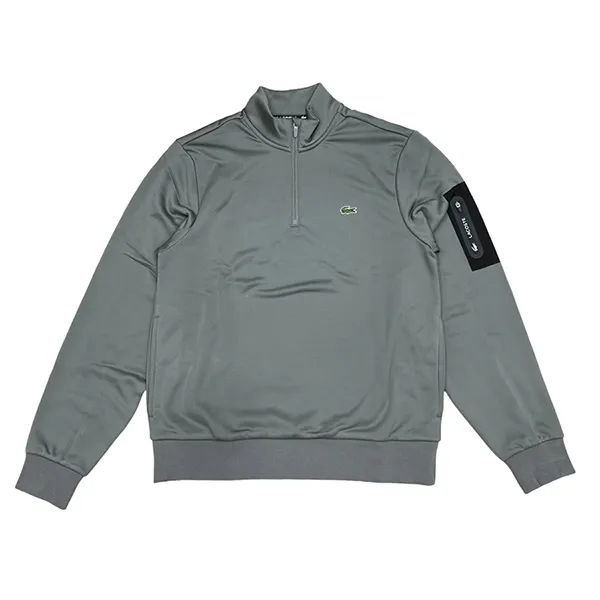 Áo Nỉ Sweater Nam Lacoste Poly Pocket 1/2 Zip Sweatshirt Màu Ghi Size 2 - Thời trang - Vua Hàng Hiệu