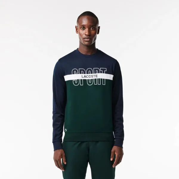 Áo Nỉ Sweater Nam Lacoste Ripstop Tennis Sweatshirt SH1083-10 Màu Xanh Size 4 - Thời trang - Vua Hàng Hiệu
