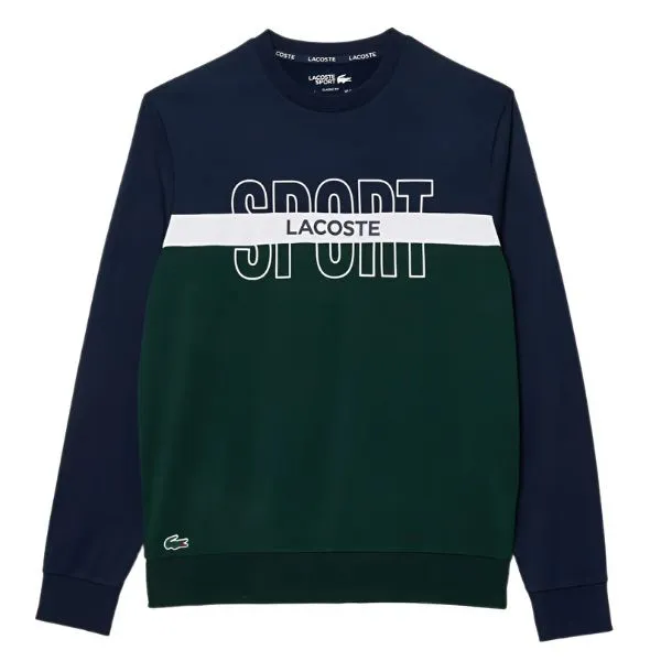 Áo Nỉ Sweater Nam Lacoste Ripstop Tennis Sweatshirt SH1083-10 Màu Xanh Size 4 - Thời trang - Vua Hàng Hiệu