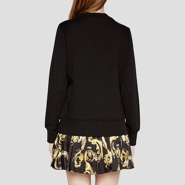 Áo Nỉ Sweater Nữ Versace Jean Conture In Black With Logo Printed 77HAIT02 CF01T Màu Đen Size XS - Thời trang - Vua Hàng Hiệu