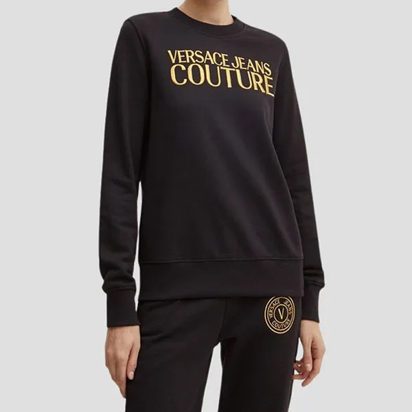 Áo Nỉ Sweater Nữ Versace Jean Conture In Black With Printed 77HAIT06 CF01T Màu Đen Size XS - Thời trang - Vua Hàng Hiệu