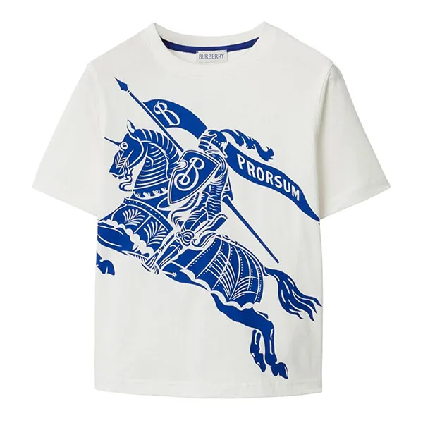 Áo Phông Burberry White With Logo Graphic Printed 8078326 Tshrit Màu Trắng