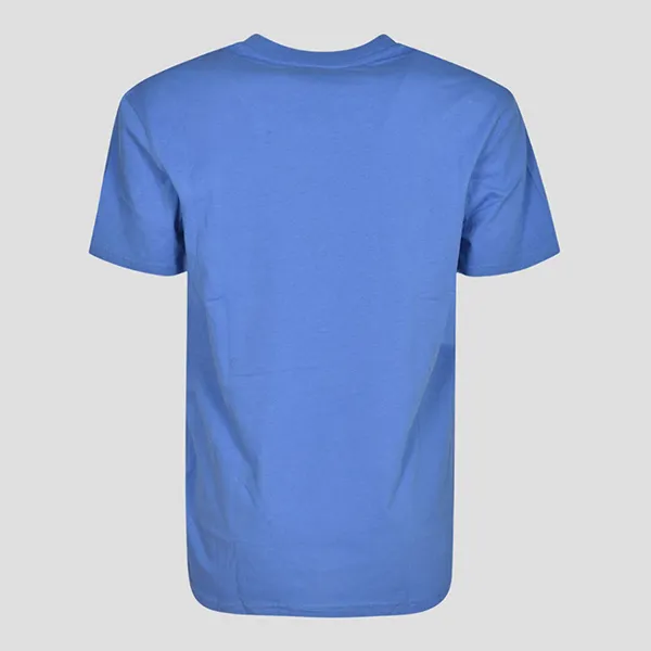 Áo Phông Nam Moschino Blue With Logo Printed T-shirt 231ZRV073120411297 Màu Xanh Blue Size 44
