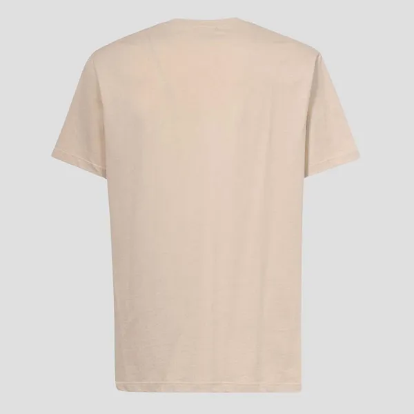 Áo Phông Nam Balmain Beige With Logo Embroidered BH0EG010/BC22GPB Tshirt Màu Beige Size XS