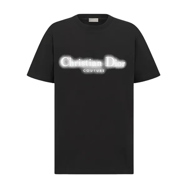 Áo Phông Nam Dior Black With Logo Printed Tshirt 343J636A0849_C980 Màu Đen Size S - Thời trang - Vua Hàng Hiệu