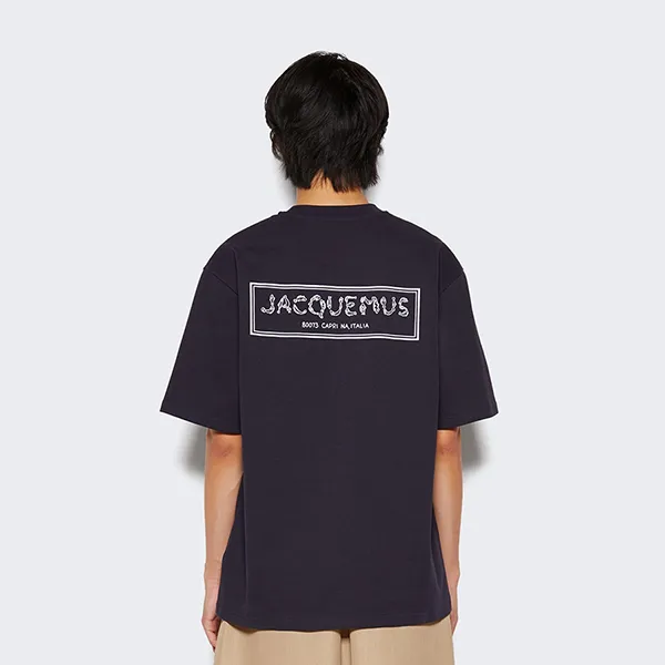 Áo Phông Nam Jacquemus In Black With Logo Embroidered 246JS151-2125 Tshirt Màu Đen Size XS - Thời trang - Vua Hàng Hiệu