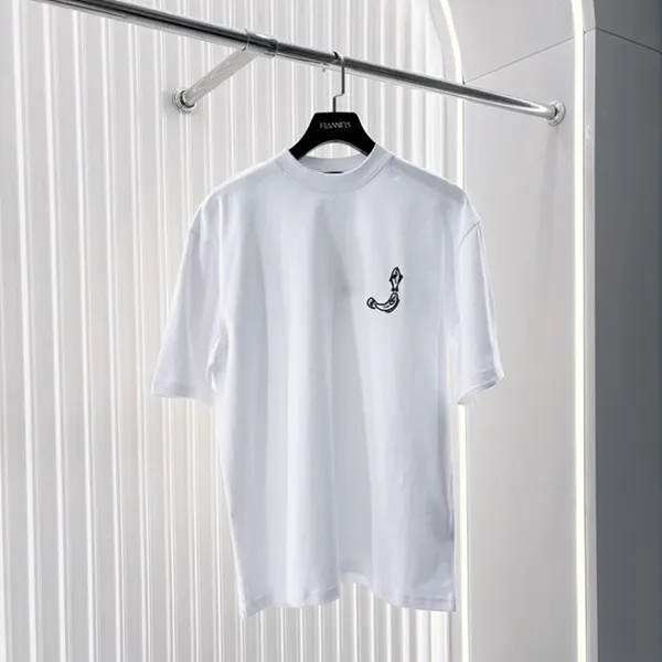 Áo Phông Nam Jacquemus In White With Logo Embroidered 246JS151 2125 Màu Trắng Size XS - Thời trang - Vua Hàng Hiệu