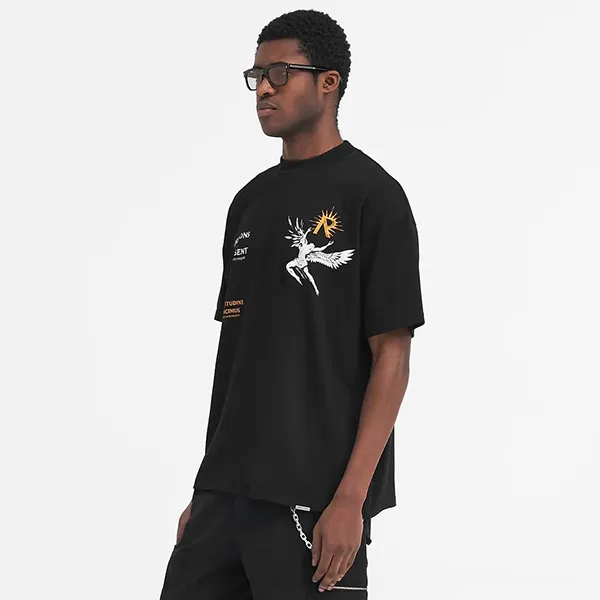Áo Phông Nam Represent Icarus In Black Tshirt MLM467-01 BLACK Màu Đen Size S - Thời trang - Vua Hàng Hiệu