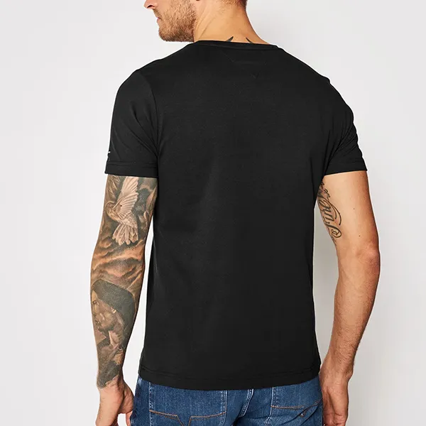 Áo Phông Nam Tommy Hilfiger Logo Black Tshirt MW11465 001 Màu Đen Size XS