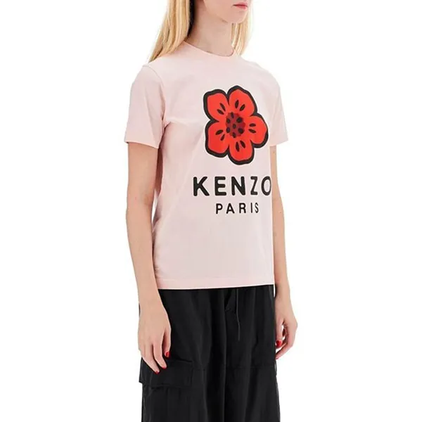 Áo Phông Nữ Kenzo Boke Placed Loose Tshirt FE62TS1404SO 34 Màu Hồng Size XS