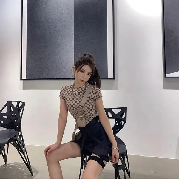Áo Phông Nữ Misbhv In Beige Logo Monogram 3021W137 Tshirt Màu Be Size M - Thời trang - Vua Hàng Hiệu