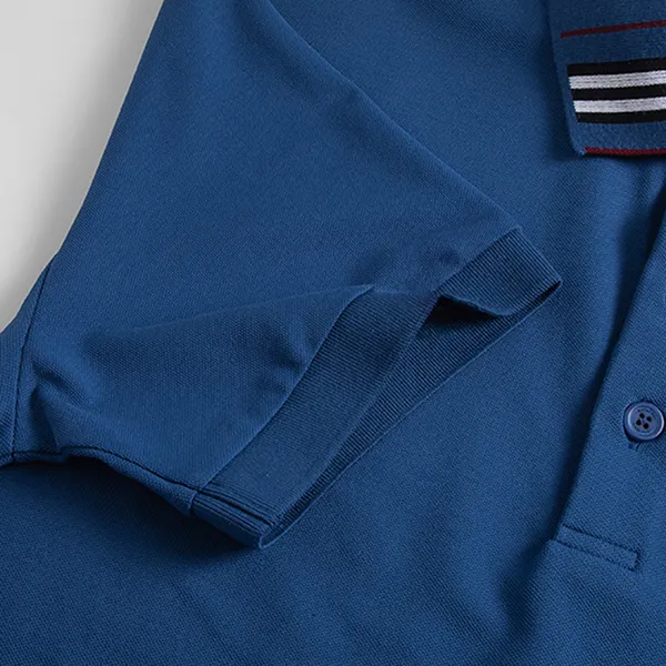 Áo Polo Nam Burberry EKD Embroidered Cotton Silk Shirt Màu Xanh Blue Size XS - Thời trang - Vua Hàng Hiệu