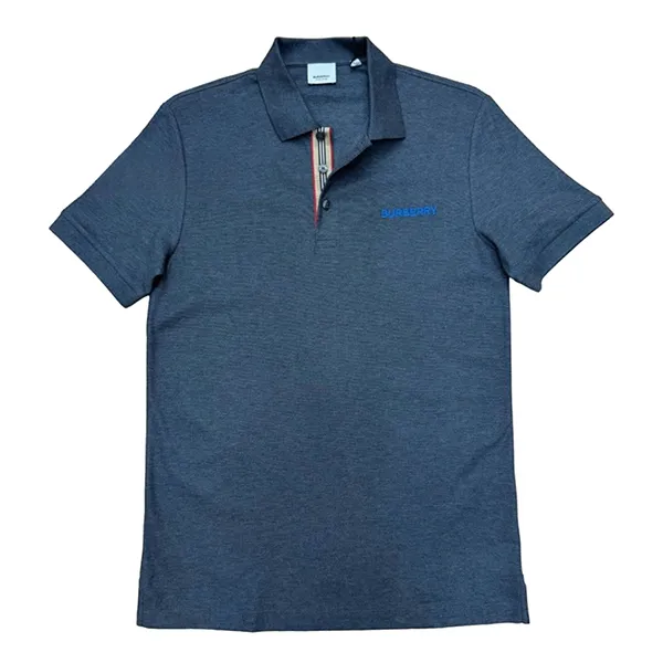Áo Polo Nam Burberry Grey With Logo Embroidered 8084441 Màu Xám Xanh Size S - Thời trang - Vua Hàng Hiệu