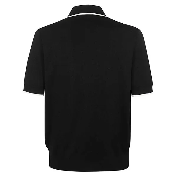 Áo Polo Nam Dolce & Gabbana D&G Black With Logo Printed Polo Shirt GXJ98T JAST5 S9000 Màu Đen Size 48