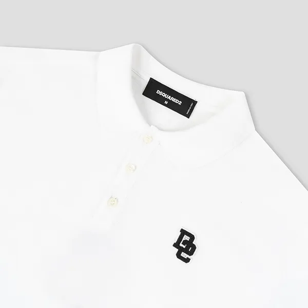 Áo Polo Nam Dsquared2 White With Logo Embroidered S74GL0078 S22743 100 Màu Trắng Size M - Thời trang - Vua Hàng Hiệu