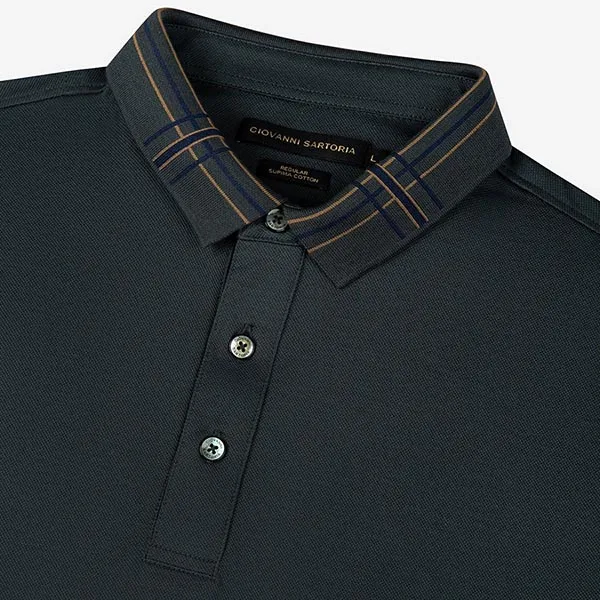 Áo Polo Nam Giovanni Sartoria SPL0020-1 Màu Ghi Đậm Size L - Thời trang - Vua Hàng Hiệu