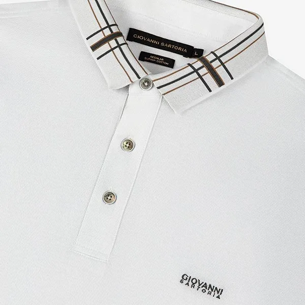 Áo Polo Nam Giovanni Sartoria SPL0020-1 Màu Trắng Size L