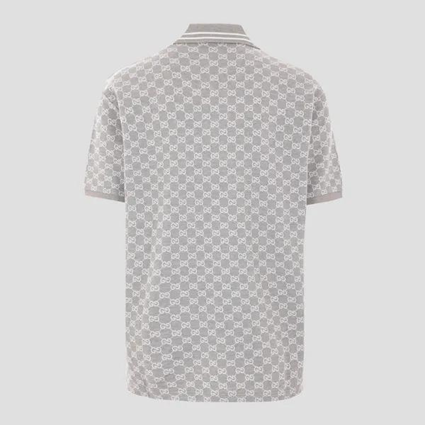 Áo Polo Nam Gucci Grey With Monogram Logo Printed Polo Shirt 788024 XJGQX 1087 Màu Xám Size M - Thời trang - Vua Hàng Hiệu