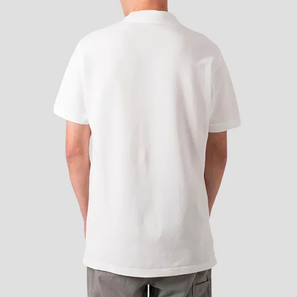 Áo Polo Nam Kenzo White With Classic Logo Embroidered FD65PO5314PU 02 Màu Trắng Size S