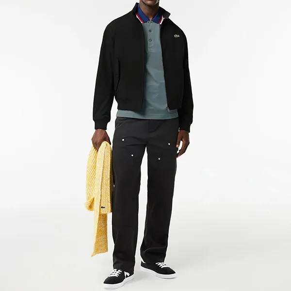 Áo Polo Nam Lacoste Check Regular PH3461-00-7EB Màu Xám Size L