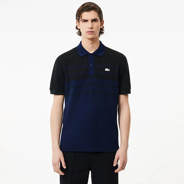 Áo Polo Nam Lacoste Classic Fit Made In France PH8135 JB1 Màu Xanh Đen
