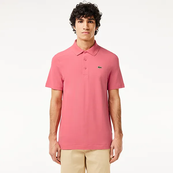 Áo Polo Nam Lacoste Classic Fit UV Protect Golf DH9309 IUG Màu Hồng Size S