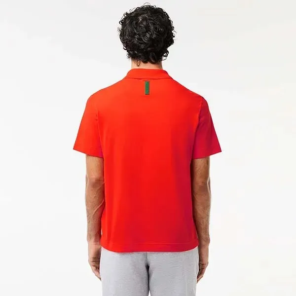 Áo Polo Nam Lacoste Cotton Piqué PH8361 Màu Đỏ Cam Size 3