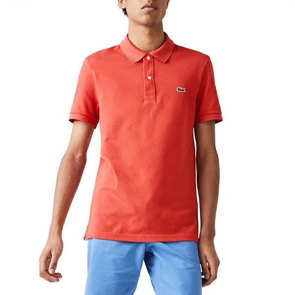 Áo Polo Nam Lacoste Men's French PH4012 67G Màu Đỏ Cam Size 2