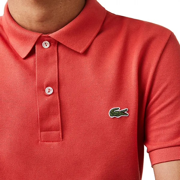 Áo Polo Nam Lacoste Men's French PH4012 67G Màu Đỏ Cam Size 2