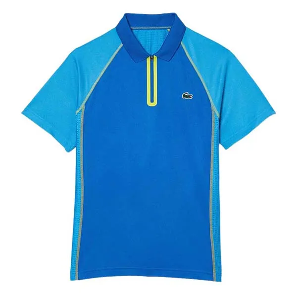 Áo Polo Nam Lacoste Ultra-Dry Tennis Polo DH5046 AW9 Màu Xanh Blue Size 3