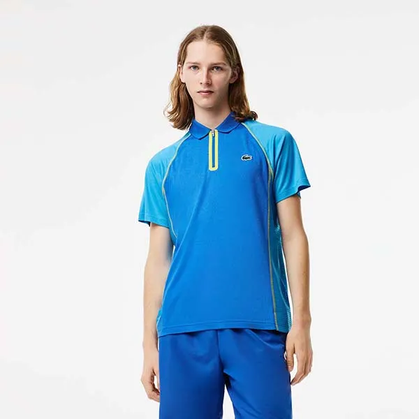 Áo Polo Nam Lacoste Ultra-Dry Tennis Polo DH5046 AW9 Màu Xanh Blue Size 3