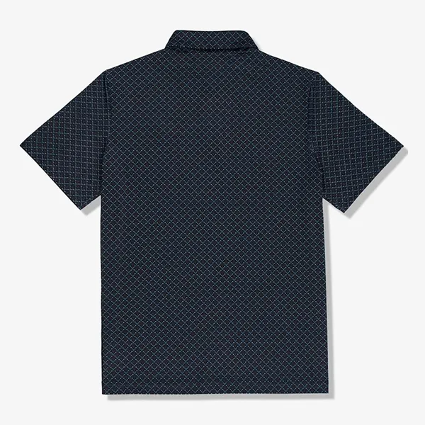 Áo Polo Nam Lacoste Printed In Recycled Polyester DH5175 51 R1I Màu Xanh Navy Size 3