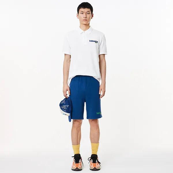 Áo Polo Nam Lacoste Men's Regular Fit L.12.12 Washed Effect PH7426 001 Polo Shirt Màu Trắng Size 2