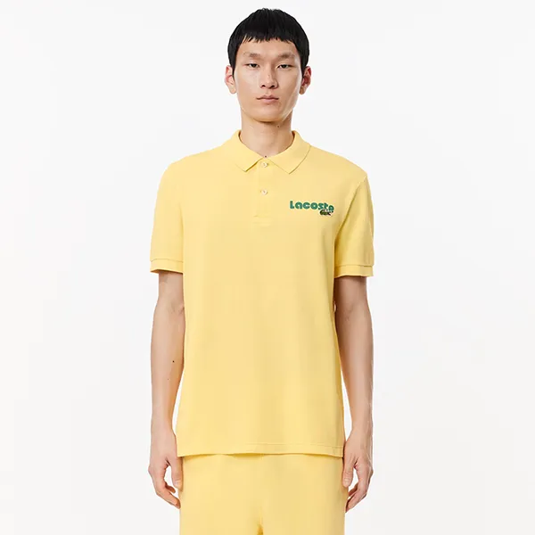 Áo Polo Nam Lacoste Regular Fit L.12.12 Washed Effect PH7426 IY1 Màu Vàng Size 4 - Thời trang - Vua Hàng Hiệu