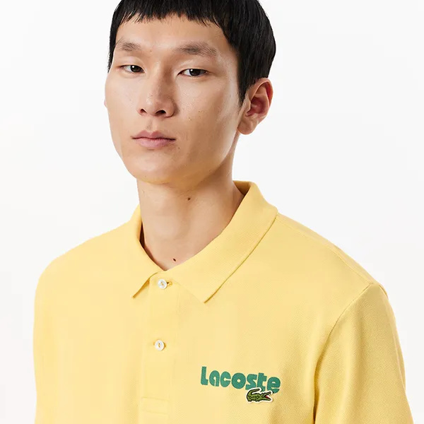 Áo Polo Nam Lacoste Regular Fit L.12.12 Washed Effect PH7426 IY1 Màu Vàng Size 4 - Thời trang - Vua Hàng Hiệu