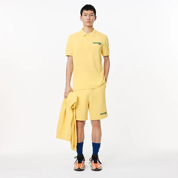 Áo Polo Nam Lacoste Regular Fit L.12.12 Washed Effect PH7426 IY1 Màu Vàng Size 4 - Thời trang - Vua Hàng Hiệu