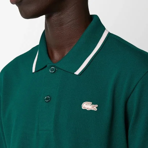 Áo Polo Nam Lacoste Short Sleeve Form Classic Polo Shirt X Le Fleur PH5138-3M2 Màu Xanh Lá Size L - Thời trang - Vua Hàng Hiệu