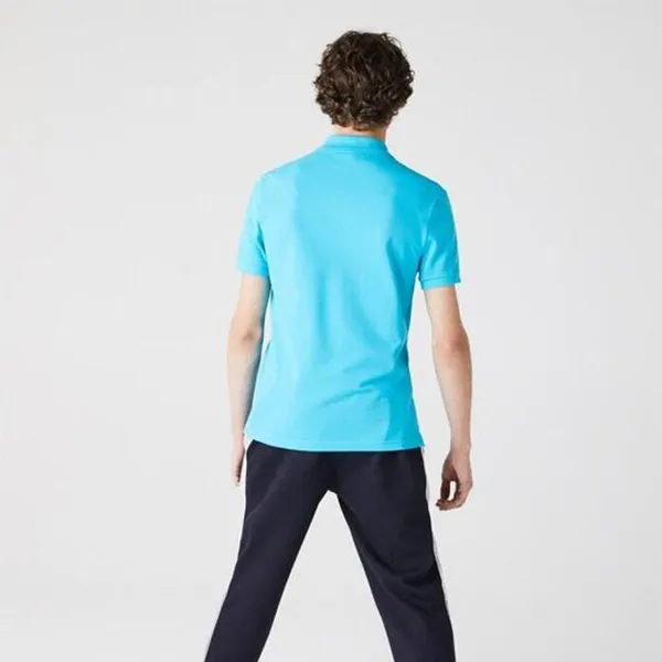 Áo Polo Nam Lacoste Slim Fit Pique Polo Shirt PH4012 HL5 Màu Xanh Ngọc Lam Size 2