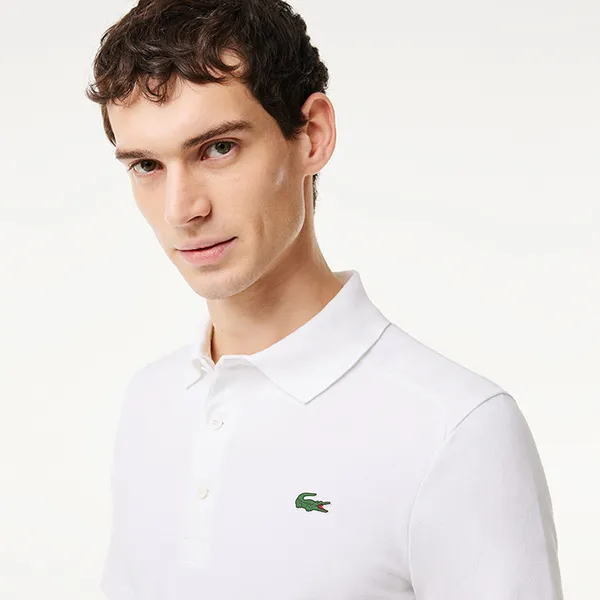 Áo Polo Nam Lacoste Sport Organic Cotton Piqué Golf DH9309 800 Màu Trắng Size M